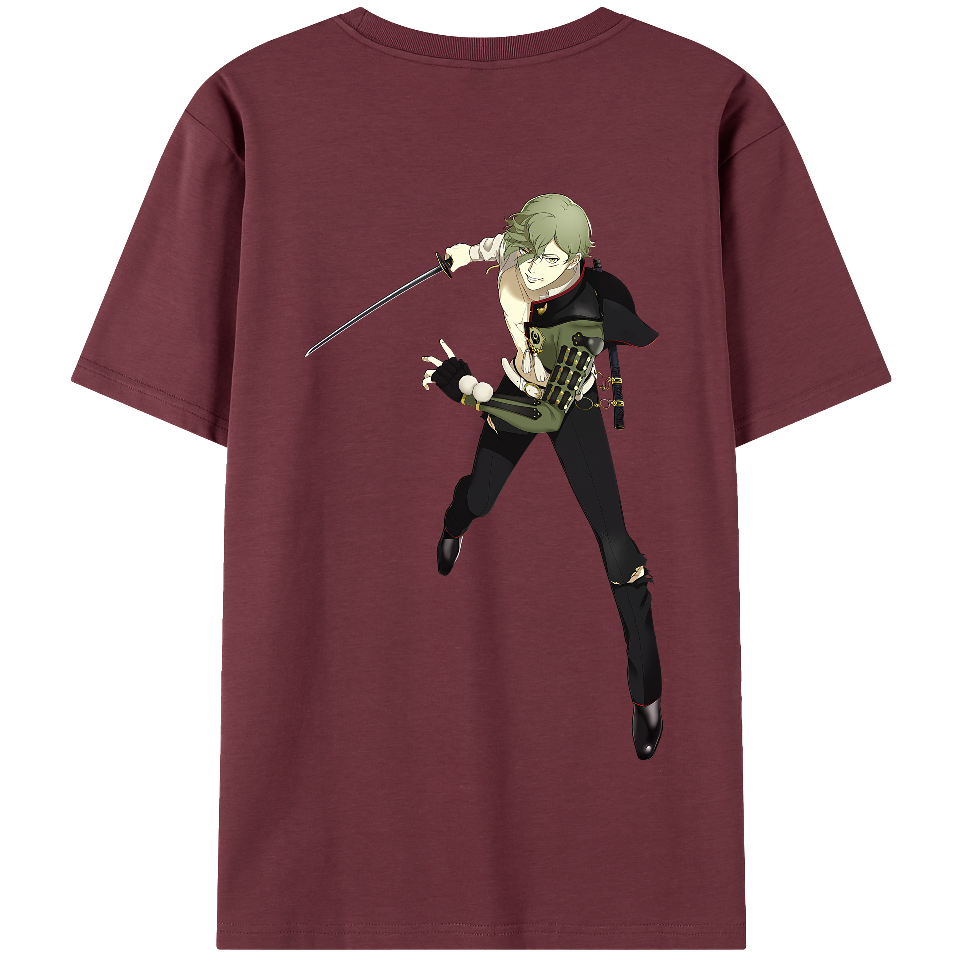 （画像用） 刀剣乱舞 Touken Ranbu 綿100％半袖Tシャツ（背面プリント）